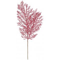 Χριστουγεννιάτικο Διακοσμητικό Κλαδί, Φούξια Φτέρη (55cm)